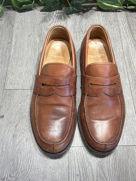 Church\'s Darwin Brown Leather Penny Bit Loafers Shoes Men\'s 8.5-9 main image 14